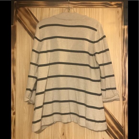 Christopher & Banks Cardigan Cream Blue L - Picture 2 of 9